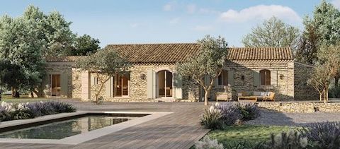 A complete luxury renovation is being finished on this beautiful single-story stone Mas in an olive grove with incredible views of the Luberon and the village of Gordes. With nearly 3.5 acres of land enclosed by stone walls, this 4 bedroom, 4 full ba...