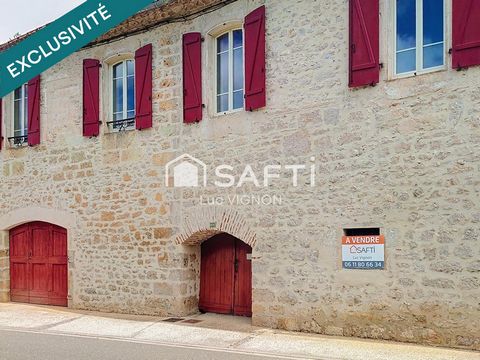 CHARMANTE ET SPACIEUSE MAISON DE BOURG EN PIERRE