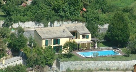 Typical, but modern villa in the hills of Liguria, a short drive from the city of Genova and the sea. Typical, but modern villa in the hills of Liguria, a short drive from the city of Genova and the sea. Comfortably located at the edge of a quiet vil...