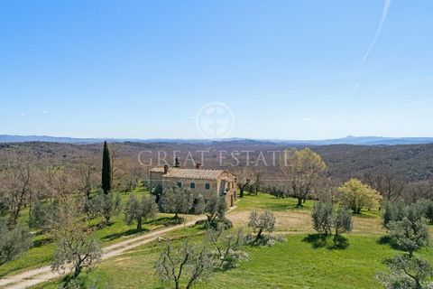 The property consists of a farmhouse of 243 sqm, divided into 2 levels: on the ground floor we find a spacious living room with fireplace and large windows that offer a priceless view of the landscape; then, we have kitchen, dining area and bathroom....