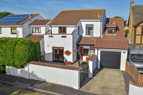 INTRODUCTION Situated a short stroll from Hayling Island's south coast beach, this white-washed villa-style home would not look out of place in a Mediterranean setting. Uniquely designed, this family home, with its feature beams and high ceilings, of...