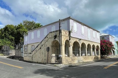 Charming, historic home in downtown Frederiksted built pre-1790. Main house has 4bed/2bath upstairs and unfinished 4bed/2bath downstairs. Separate cottage with 1/1. Two story building with 1/1 downstairs and two separate units upstairs each with 1/1....