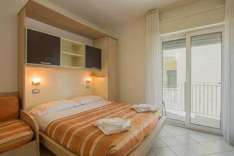 Located in Riccione, this apartment with cosy interiors is located steps away from the sea and beach. The property can accommodate a couple, looking forward to a relaxing beach vacation. There is a balcony, where you can enjoy extended evenings. Far ...