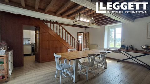 A31954RBR14 - A divine property in a peaceful village near Vire! The renovated house, with its proximity to the village boulangerie, near the church, seems like an idyllic retreat, especially with donkeys and ponies on the land and an orchard with ri...