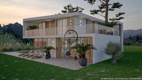 NOUVEAUTE LS PROPERTIES EN EXCLUSIVITE - A 1,5 km du village, du port et des plages de CARQUEIRANNE, magnifique projet de villa de style californien, à bâtir sur un terrain plat, au sein d'un lotissement intimiste sécurisé composé de 10 villas d'exce...