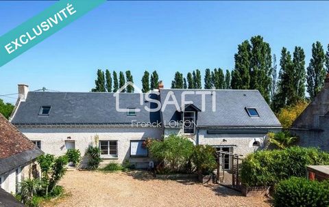 In the town of Saint-Genouph, just 15 minutes from downtown Tours. Come and discover this superb character farmhouse, fully restored with quality materials, offering a living space of nearly 190 m². Set on a landscaped plot of 2600 m², on the edge of...