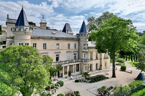 Situated in the centre of a typical village, in a peaceful setting just a few minutes from the ducal town, this sumptuous, tastefully restored château is one of the most remarkable in the Uzège region. Today's elegant, romantic château was built on t...