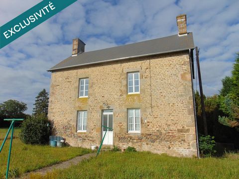 Corps de ferme en pierre, 103 m², 2 dépendances, terrain 8900m², Bellou en Houlme
