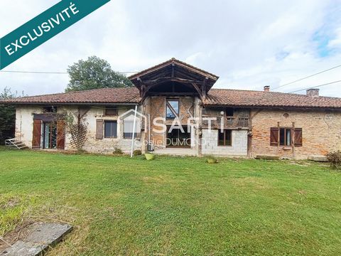 Joli corps de ferme en partie rénové d'une surface habitable de 168 m2 sur terrain attenant de 6476 m2