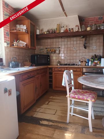 Oisemont : Maison 90m², 2 Chb, jardin et cour.
