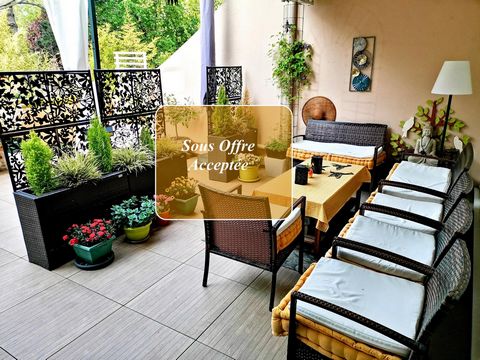 Appartement 4 pièces avec 3 terrasses plein sud, sans vis-à-vis, à deux pas du train H et du lac d’Enghien.