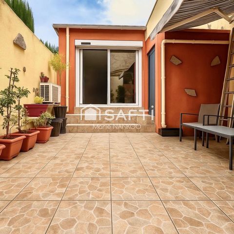 Offrez-vous le charme d'une maison conviviale et pleine de caractère, à deux pas de Carcassonne, avec toit terrasse et cour privative – l’équilibre parfait entre confort, tranquillité et accessibilité !