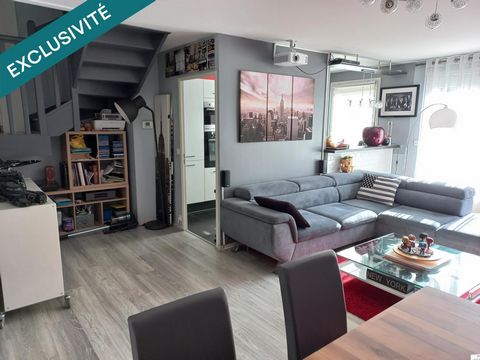 Duplex de 3 pièces au dernier étage.