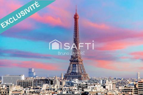 Paris 15 - vue Tour EIFFEL - 81 m², 2 ou 3 CH, terrasse 9 m²