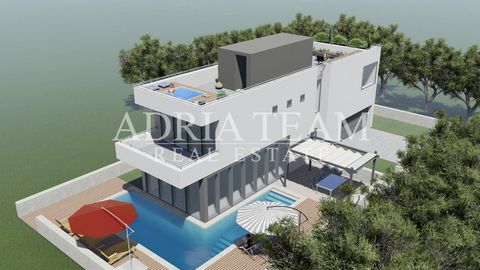 VILLA in a new building for sale, 205 m from the sea, Vrsi - Mulo. It consists of ground floor and 1st floor. Construction is expected to begin in May 2022 and completion at the end of 2023 or at the beginning of 2024. PROPERTY DESCRIPTION: GROUND FL...