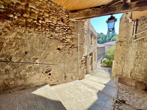 Exclusivity: rare property in the heart of the medieval village of Saint Antoine l'Abbaye. Building of about 220 m2 of living space including 2 terraces on the south side, 200 m2 of convertible attic, independent accommodation to renovate of 36 m2, v...