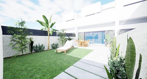 Brand new Modern new construction townhouse in an exclusive private urbanization with communal pool and green areas located in Ciudad Quesada a very quiet residential area next to the natural park of La Laguna de La Mata surrounded by all services su...