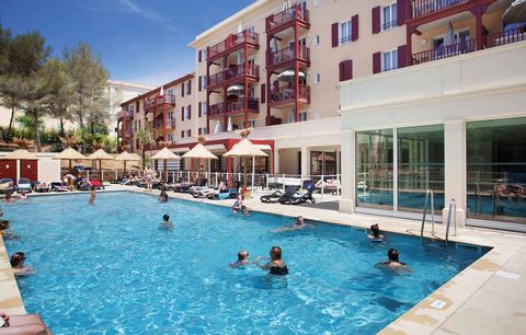 On the French Riviera in the Var, Cavalaire sur Mer is an attractive seaside resort with a beautiful, long sandy beach, supported by the forest-covered mountains. The Prestige Residence Les Canisson is just a 10-minute walk from the beaches, town cen...
