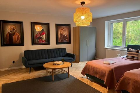 Spacious, modern and stylish holiday apartment on the third floor of a resort. From the roof terrace you have a view of Lake Radunskie (one of the largest lakes in the so-called Kashubian Switzerland). The apartment is comfortably furnished and has e...