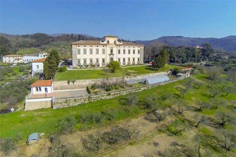 Spannende Gelegenheit: Historische Villa aus dem 16. Jahrhundert in der Nähe von Florenz, die für die Umwandlung in ein Luxushotel genehmigt wurde. Die Villa erstreckt sich über 75.000 m² Wohnfläche mit einem 16.500 m² großen Garten und 8 Hektar Land...