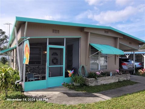 This adorable home is located in a friendly and active gated 55+ community. Fully furnished single-wide mobile home is move-in ready and has everything you need to relax in comfort as a year round or part-time resident, including an extra large bedro...