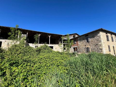 BOERDERIJ TE RENOVEREN Gek op steen- en renovatieprojecten? Deze boerderij, gelegen in Montjoie-en-Couserans, biedt u een zeldzame kans om een unieke plek te creëren in een rustige en groene omgeving. Met een totale oppervlakte van bijna 900 m² en ee...