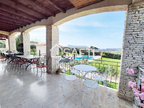 Do you dream of living in a haven of peace, in the heart of Provencal nature? Look no further, this 190m² villa is made for you! Located in a quiet and peaceful area, this charming property offers you an exceptional panorama of the surrounding hills....