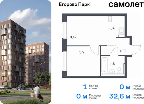 Продается 1-комн. квартира. Квартира расположена на 9 этаже 12 этажного монолитного дома (Корпус 3.1, Секция 8) в ЖК «Егорово Парк» от группы «Самолет». ЖК «Егорово Парк» — подмосковный жилой комплекс комфорт-класса на юго-востоке Подмосковья в 20 ми...