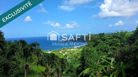 terrain vue mer sur le Marigot