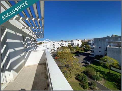 Cauderan limite Mérignac / T4 / 82m2 DERNIER ETAGE ! VUE DEGAGEE / LUMINEUX ET TRAVERSANT / DPE C / RESIDENCE DE 2006 / DEUX BALCONS / DEUX GARAGES EN SOUS SOL ! !