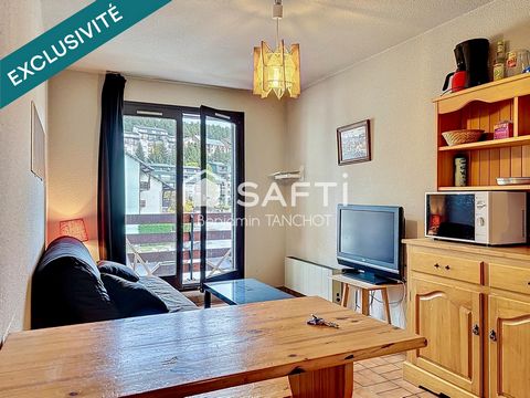 Studio au pied des pistes avec balcon et cabine spacieuse