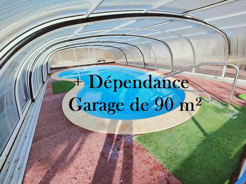 T8 au calme, de plain pied, piscine,garage de 90m²