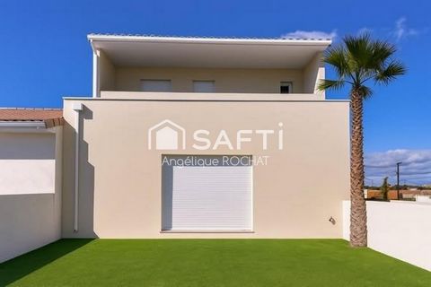 Villa R+1 de 82 m2 avec garage sur parcelle de 175m2 2 chambres et une terrasse Portiragnes