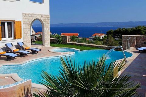 This Mediterranean luxury villa with beautiful panoramic view is located in an exceptional location on the island of Brac, only 400 m away from the sea. The villa is spread over three floors of total area of 270 sqm. It was built in 2015 on a plot of...