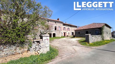 A20158SR86 - This character property in a quiet location within 15 minutes of Charroux and Civray offers plenty of space and a super setting, but requires some updating. Once the hamlet's maison de maitre (master's house) complete with impressive ext...