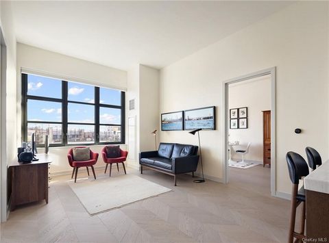 Residence 7F at Morris Adjmi designed Front and York, is available for resale for the first time. This 2-bedroom, 2.5 bathroom home, holds a gracious layout over 1,200 sq ft with tons of closet space, luxurious finishes, and is filled with light. Ele...