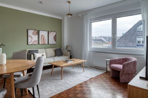 Feel at home wherever you choose to live with. You’ll love this spacious 1st district – Innere Stadt furnished two-bedroom apartment with its modern decor, fully equipped kitchen, and bright living room with great balcony views. Ideally located, you’...