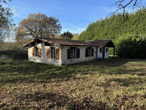 Situated 5 mins from the very pretty town of Chateauponsac in the heart of the Haute Vienne countryside, on the edge of a small hamlet offering total privacy with no overlooking neighbours is this 72m² Habitable chalet property with a garden of 2528m...