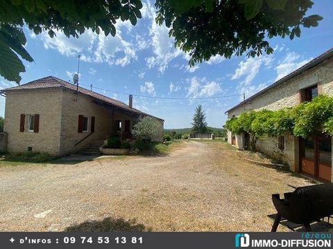 File N ° Id-LGB145563 : Crayssac, House farmhouse of about 211 m2 including 4 room (s) including 3 bedroom (s) + Land of 70000 m2 - View : D?gag?e, woods and meadows - Construction 1870 Old - Ancillary equipment: garden - courtyard - terrace - drilli...