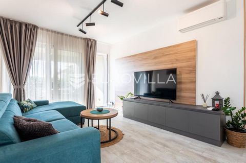 Trogir, beautifully decorated two-bedroom apartment available for long-term rent. It is located on the first floor of a very beautiful and well-maintained modern building. It consists of a hallway, two bedrooms, a bathroom, a fully equipped kitchen w...