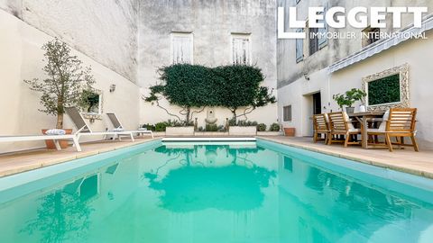 A33135DAL34 - Nestled in a charming Languedoc village, this elegant home features six beautifully designed bedrooms, three stylish bathrooms (one en-suite), and inviting living spaces. At its heart, a private courtyard with a 10 x 5m heated pool, din...