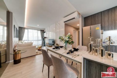 Sehr Lasalle Geräumige Eigentumswohnung mit 2 Schlafzimmern und festem Parkplatz, eine neue Luxuswohnung in der Gegend von Sukhumvit. Alle Zimmer verfügen über 2 Schlafzimmer, die komplett mit allen Details eingerichtet sind. Kommt mit hochwertigen M...