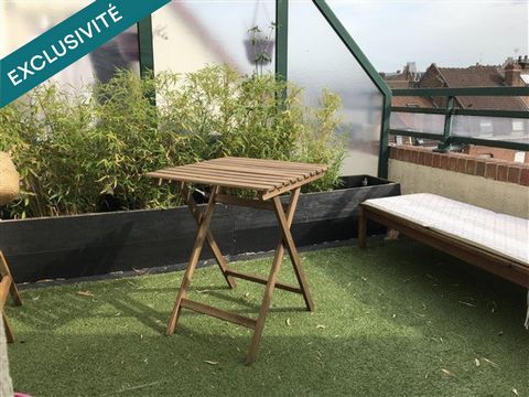 CENTRE-VILLE DE BETHUNE T2 de 30 m² avec terrasse exposée sud et parking privatif !