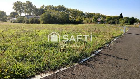 Terrain plat 855 m2 viabilisé libre tout constructeur