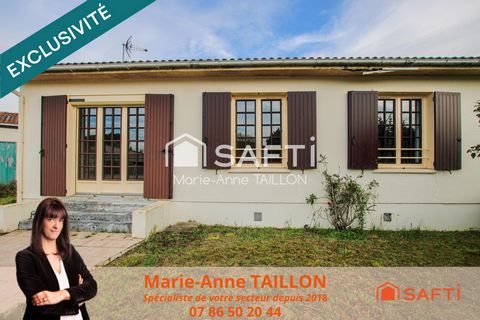 Maison de plain pied - 2 chambres - Garage - Centre de Saint-Ciers-sur-Gironde