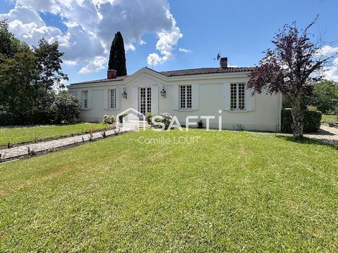 Maison familiale vue dominante et jardin arboré – Latresne