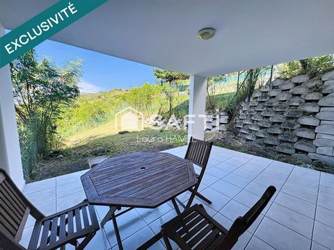 Appartement T3 traversant avec son jardin, vue mer.