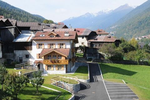 This authentic mountain apartment is located in a farm barrier to a holiday home. It is the perfect base for different types of holidaymakers who loves winter sports. It has a fabulous view over the Vail di Sole and offers a comfortable space for a f...