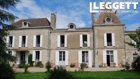 A15994 - This beautiful chateau boasts elegant rooms with period features such as high ceilings, fireplaces, original flooring, and a curved yew staircase. The chateau is flooded by light through it's many large windows. This large property offers 64...