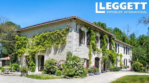 A25426VC16 - A home with President Mitterrand family history built before 1760, in a stunning setting, a haven for wildlife in the county. This home offers peace and tranquility, beautiful area to walk, cycle or fish. Sits on the river Osme, Charente...